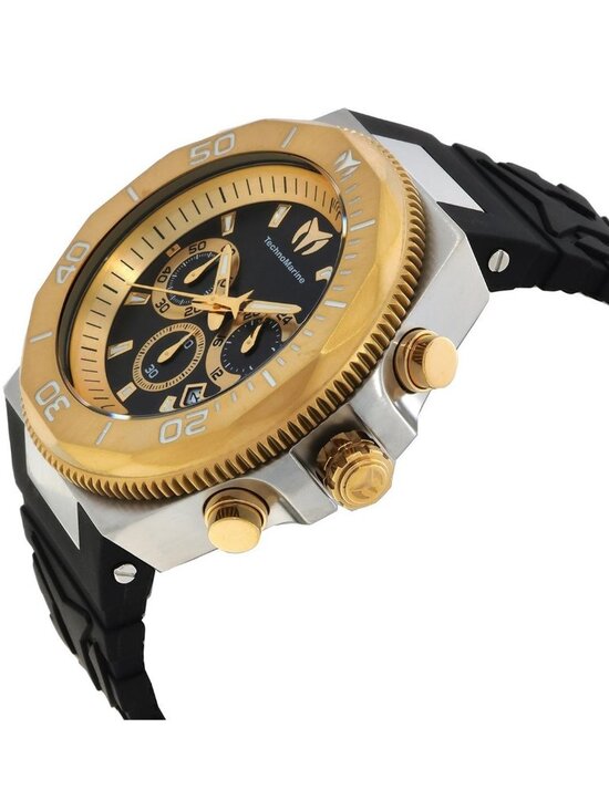 NWT Technomarine Manta Chronograph GMT Quartz Men\'s Watch